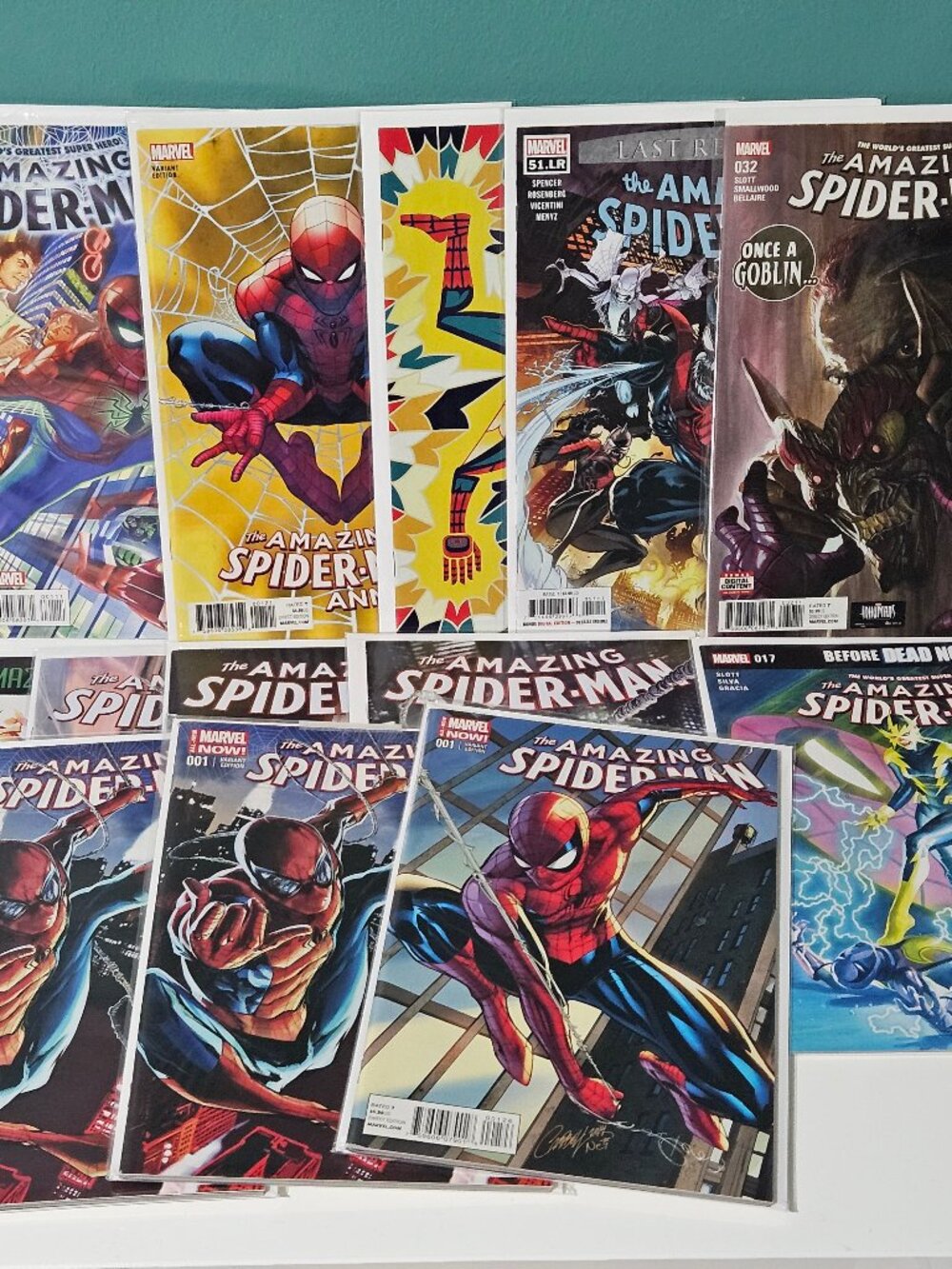 Lot of 13 Amazing Spider-Man Marvel Comics #1 2015 #17 1st Francine Fry Electro